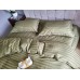 Комплект постільної білизни Stripe PREMIUM, KHAKI 2/2см