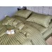Комплект постільної білизни Stripe PREMIUM, KHAKI 2/2см