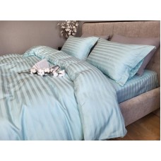 Комплект постільної білизни Stripe PREMIUM, LAGOON 2/2см