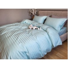 Комплект постільної білизни Stripe PREMIUM, LAGOON 2/2см