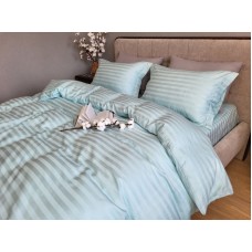 Комплект постільної білизни Stripe PREMIUM, LAGOON 2/2см