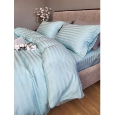 Комплект постільної білизни Stripe PREMIUM, LAGOON 2/2см