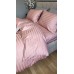 Комплект постільної білизни Stripe PREMIUM, POWDER PINK 2/2см