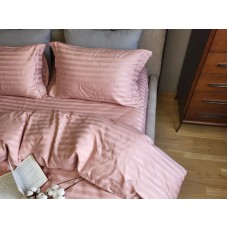 Комплект постільної білизни Stripe PREMIUM, POWDER PINK 2/2см