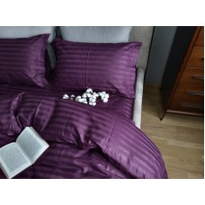 Комплект постільної білизни Stripe PREMIUM, PURPLE FOAM 1/1см