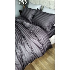 Комплект постільної білизни Stripe PREMIUM, ROYAL GRAY 2/2см