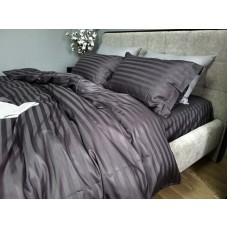 Комплект постільної білизни Stripe PREMIUM, ROYAL GRAY 2/2см