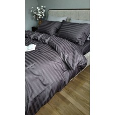Комплект постільної білизни Stripe PREMIUM, ROYAL GRAY 2/2см