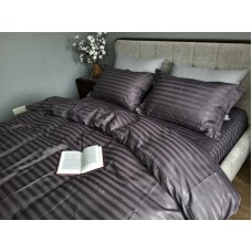 Комплект постільної білизни Stripe PREMIUM, ROYAL GRAY 2/2см