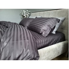 Комплект постільної білизни Stripe PREMIUM, ROYAL GRAY 2/2см