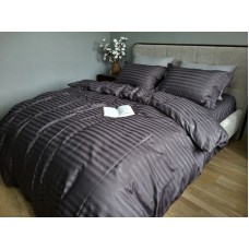 Комплект постільної білизни Stripe PREMIUM, ROYAL GRAY 2/2см