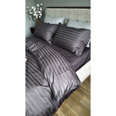 Комплект постільної білизни Stripe PREMIUM, ROYAL GRAY 2/2см