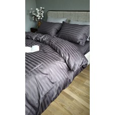 Комплект постільної білизни Stripe PREMIUM, ROYAL GRAY 2/2см