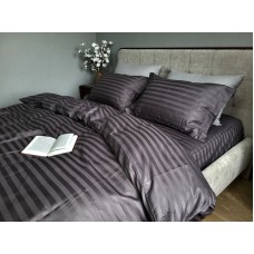 Комплект постільної білизни Stripe PREMIUM, ROYAL GRAY 2/2см