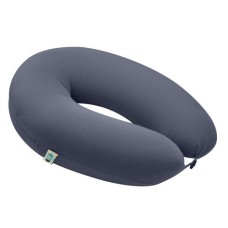 U-подібна подушка для вагітних SeiDesign 30 x 190 см, для сну та годування, бавовна, знімна наволочка, темно-сіра