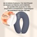U-подібна подушка для вагітних SeiDesign 30 x 190 см, для сну та годування, бавовна, знімна наволочка, темно-сіра