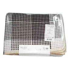 Покривало літнє 170 x 210 см двоспальне, 3/BOB білий-піс-кор, ТМ Vladi