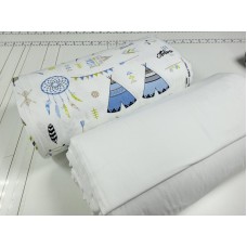 Комплект постільної білизни Вігвам/білий, Turkish flannel