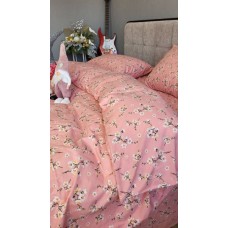Комплект постільної білизни Вікторія корал., Turkish flannel Комплект постільної білизни Вікторія корал., Turkish flannel