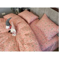 Комплект постільної білизни Вікторія корал., Turkish flannel Комплект постільної білизни Вікторія корал., Turkish flannel