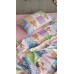 Комплект постільної білизни Звірята/рожевий, Turkish flannel Комплект постільної білизни Звірята/рожевий, Turkish flannel
